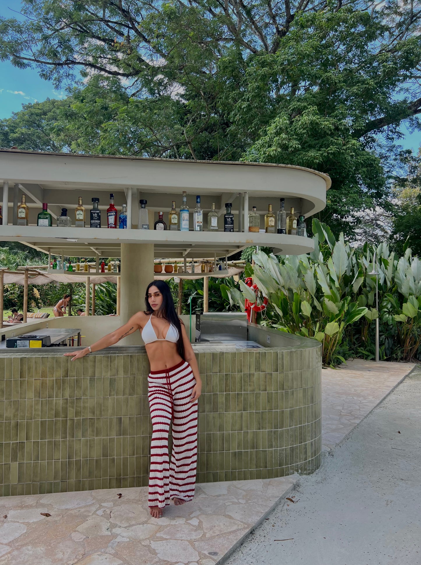 Pantalon cherry wave